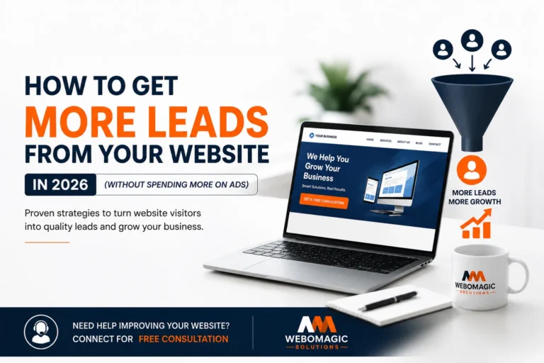 How to Get More Leads from Your Website in 2026 (Without Spending More on Ads)