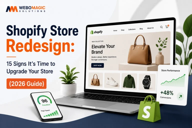 Shopify Store Redesign: 15 Signs It’s Time to Upgrade Your Store (2026 Guide)